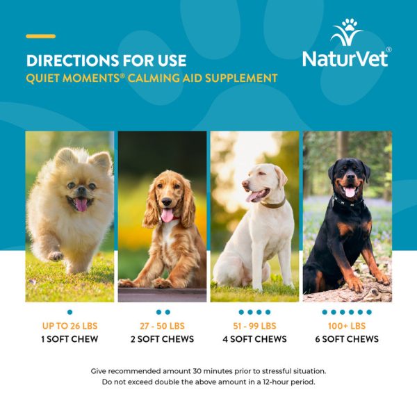 NaturVet Quiet Moments Plus Melatonin Soft Chews for Dogs Sale - Image 4