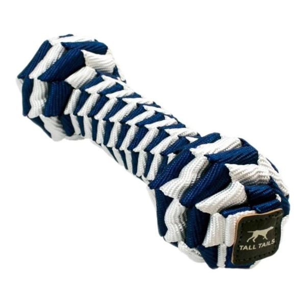 Tall Tails Navy Braided Bone Toy for Dogs Online Hot Sale