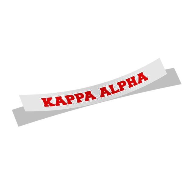 Kappa Alpha Long Window Sticker Supply