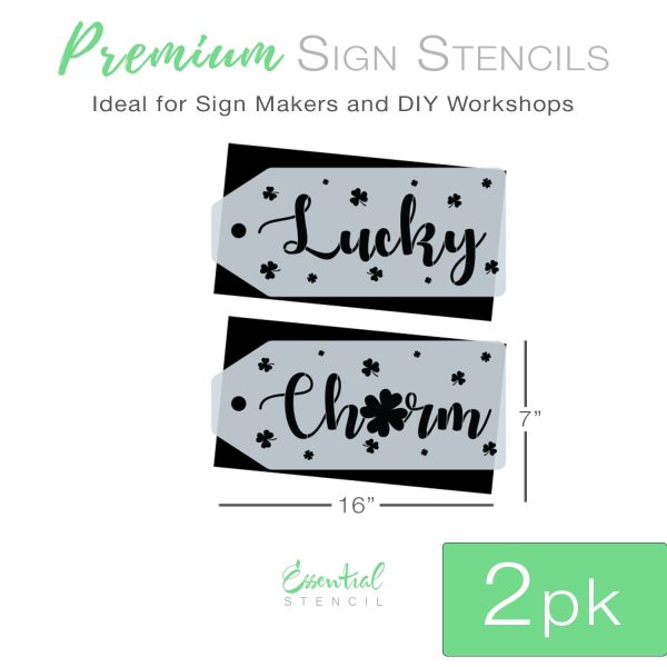 Large St. Patrick s Day Door Tag Stencil Set (2 Pack) Hot on Sale - Image 2